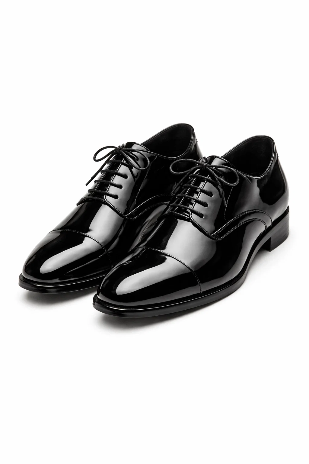 Black Patent Lace JY