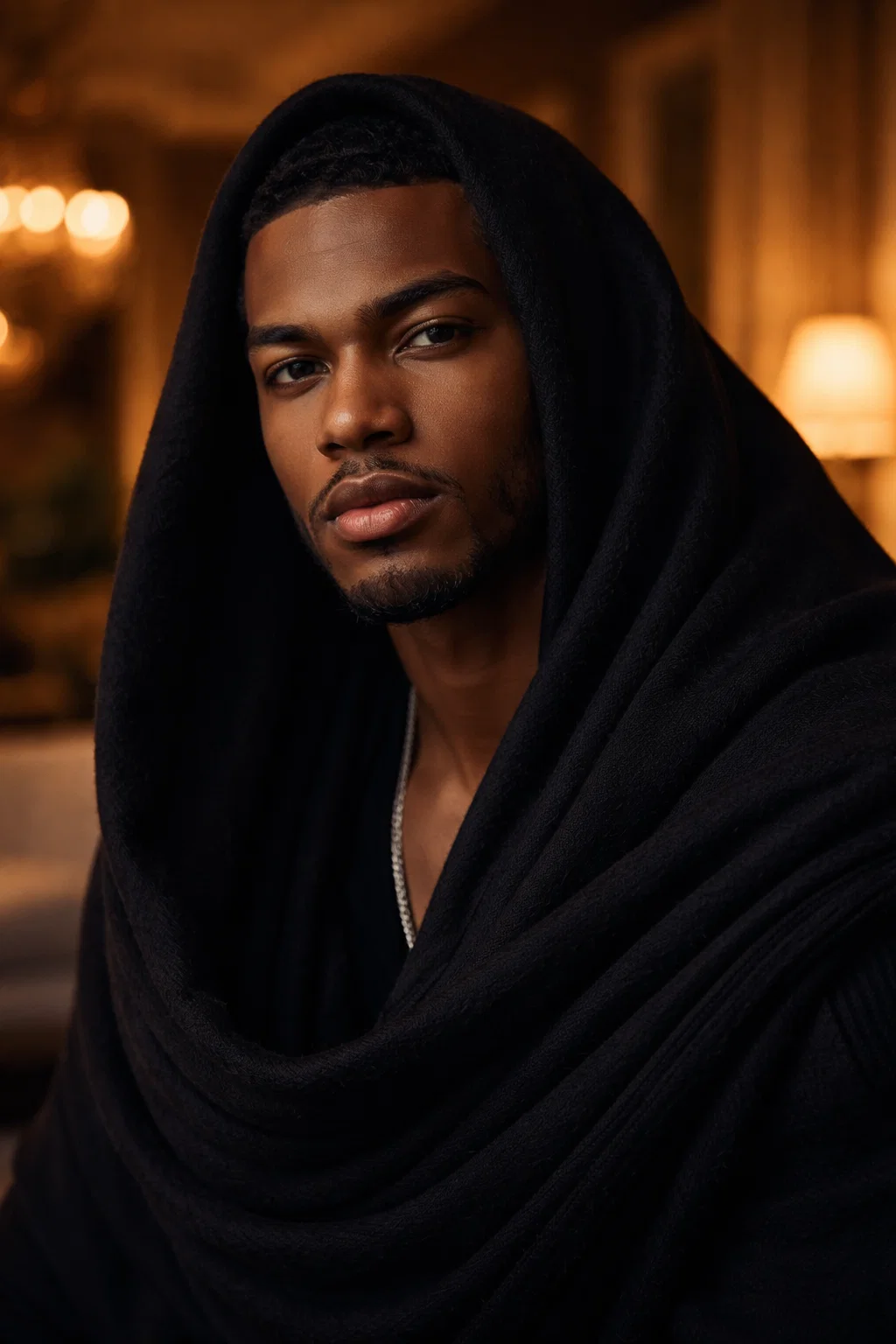 Braydon Black Shawl primary view