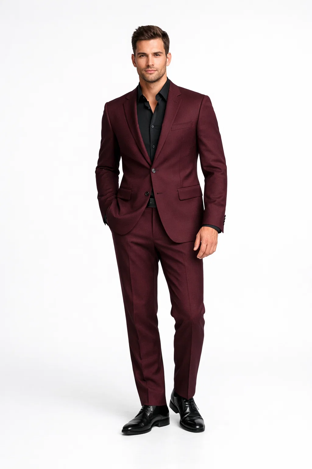 D/M Burgundy Suit