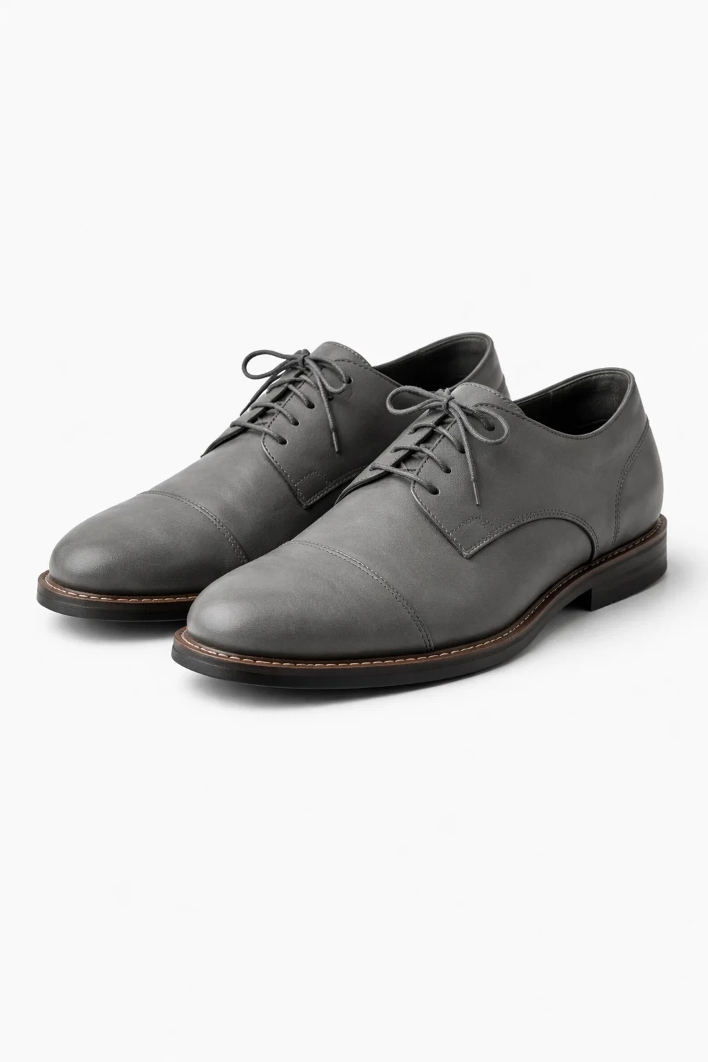 Grey Matte Lace Shoe
