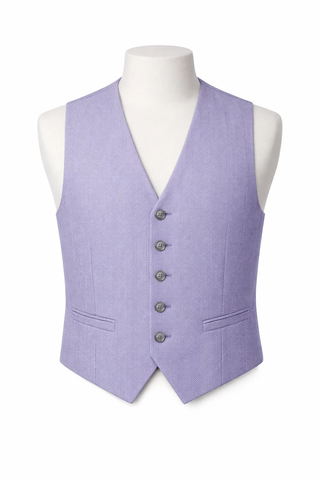 H/BONE VEST LAVENDER