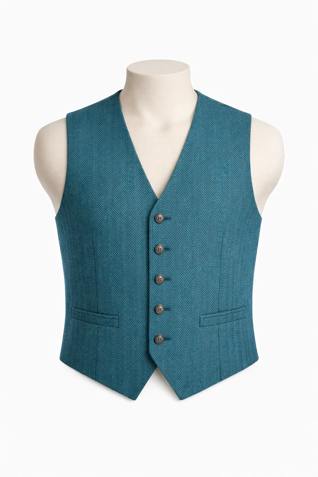 H/BONE VEST TEAL