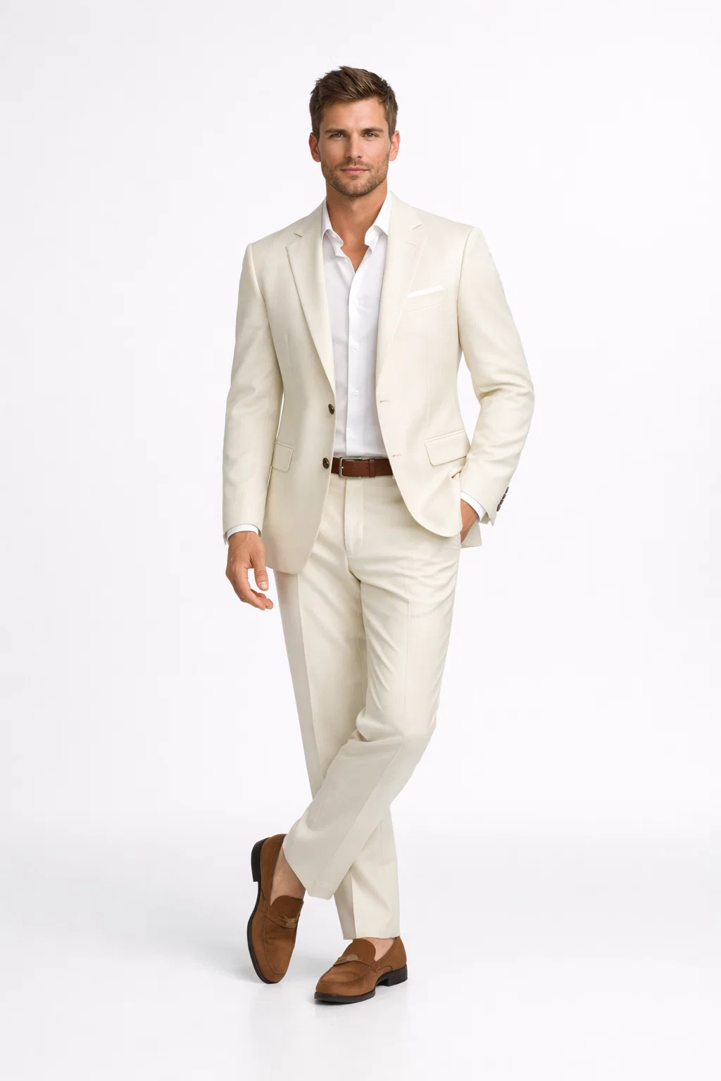 Ivory Aragon Suit