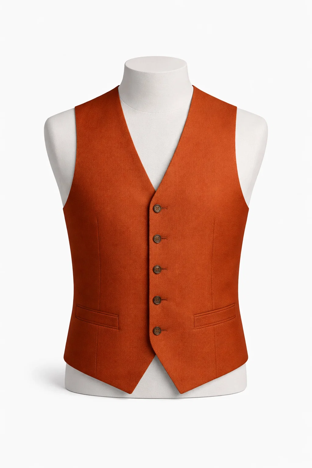 M Solid Vest Burnt Orange