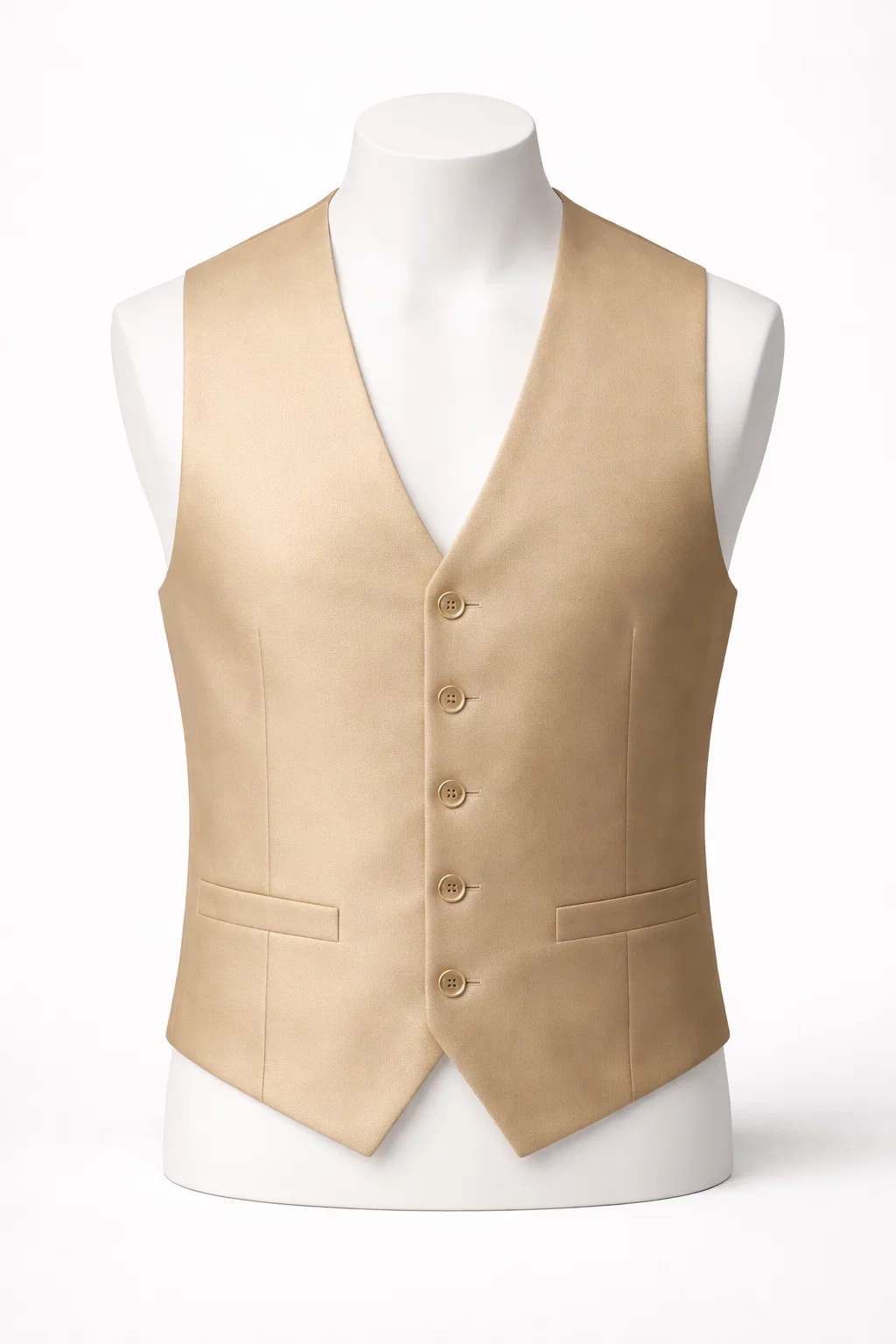 M Solid Vest Champagne