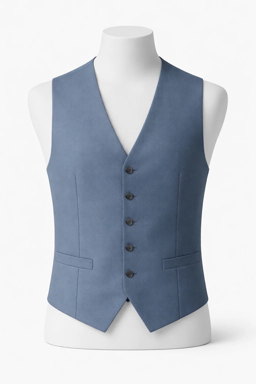 M Solid Vest Dusty Blue