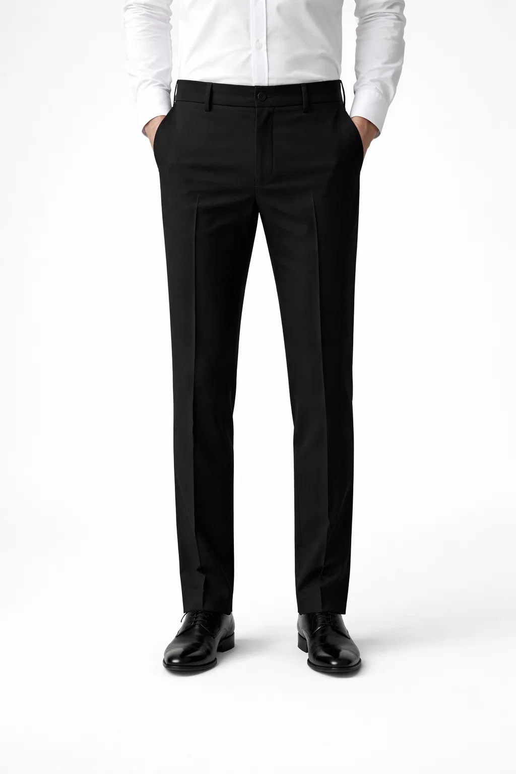 Modern Slim Black Trouser